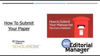 خطوات تقديم الورقة البحثية للمجلة I How to submit your manuscript to the journal