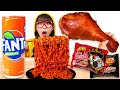 Big Chicken King Turkey Chicken Legs Fire Spicy Noodles Buldak Bokkeum Mukbang ASMR Labeat Lap It 