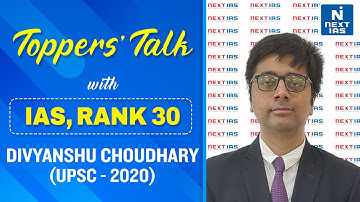 IAS Topper I Mr. Divyanshu Choudhary (AIR 30) | CSE 2020