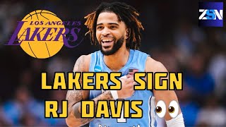 Lakers Sign Undrafted Free Agent RJ Davis To Exhibit 10 Deal | NBA Draft 2025