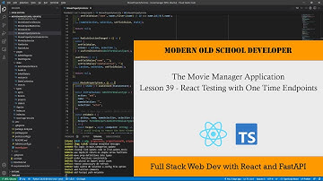 Movie Manager App - Full Stack Web Development 39 - React Testing with Single Use Mock Endpoints