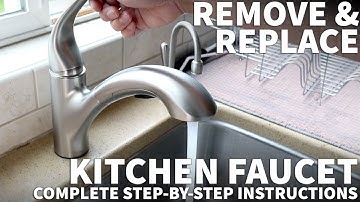 Kitchen Faucet Installation Complete Guide - Kitchen Faucet Replacement and Removal with Moen Medina