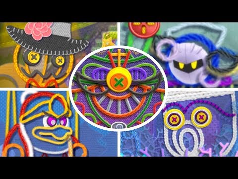 Kirby's Epic Yarn - All Bosses (2 Player)