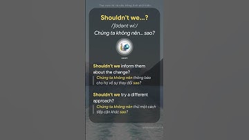 Cụm từ "Shouldn
