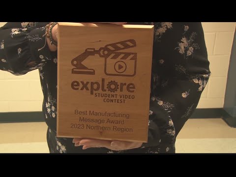 Moundsville Middle School students win northern regional award in the Explore New Manufacturing Vide