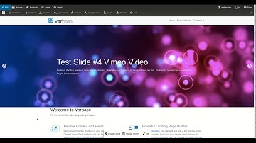 Varbase Media Hero Slider with Vartheme BS4  and VARBASE_BS4_SUBTHEME