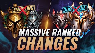 MASSIVE CHANGES: DUO QUEUE REMOVED + Smurfing GONE + Victorious Lucian Skin? - League of Legends