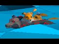 Симулятор Лисы #3 Черный и белый лис Кида. Семья лисят в Fox Family Animal Simulator на пурумчата