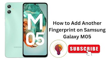 🚀 How to Add Another Fingerprint on Samsung Galaxy M05 (2025 Guide) | Secure Unlock! 🔑