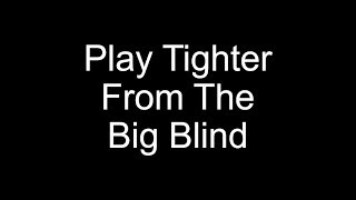 Play Tighter From The Big Blind