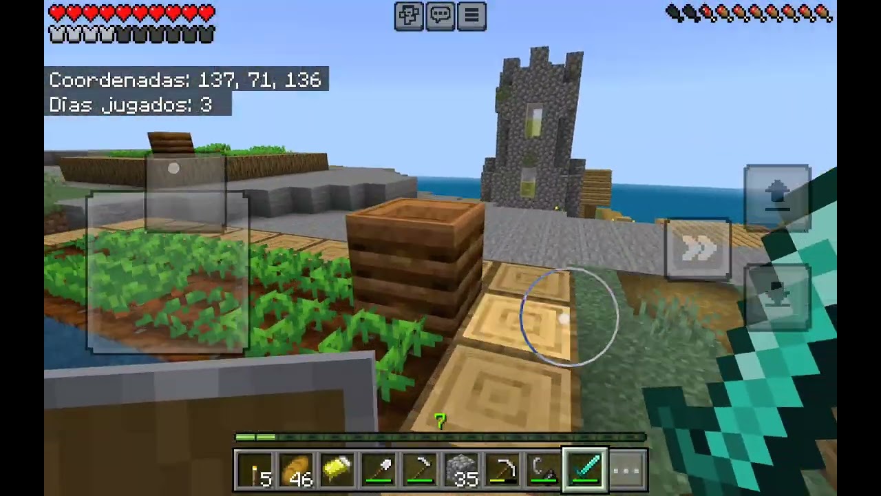 Mini parte de mi mundo survival de Minecraft