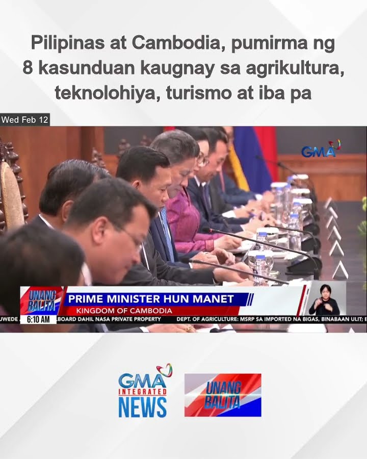 Pilipinas at Cambodia, pumirma ng 8 kasunduan... | Unang Balita