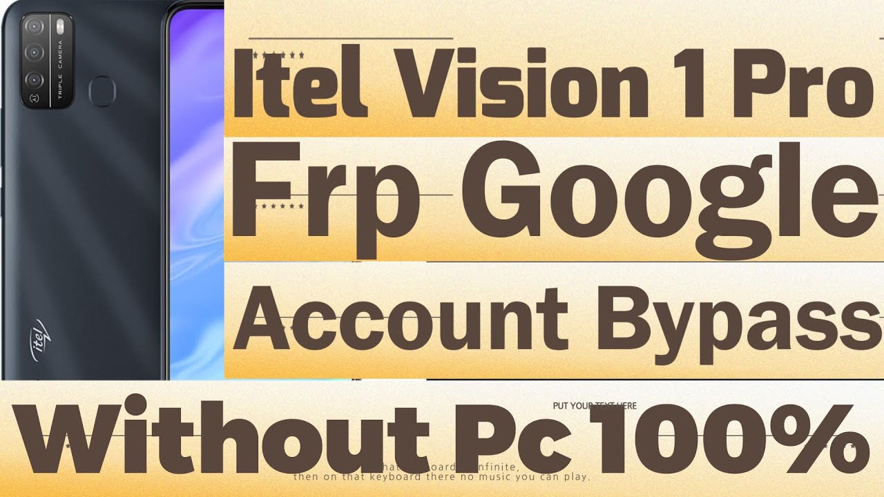 itel vision 1 pro FRP Bypass  itel L6502 Google Account frp Unlock latest  Method 2022