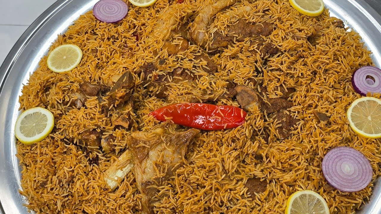 مضغوط احمر باللحم  والرز العنبر النثري  / شغل مطاعم ✅️✅️شيف هاني