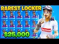 THIS SUBSCRIBER HAS THE RAREST ACCOUNT IN FORTNITE... (locker tour)