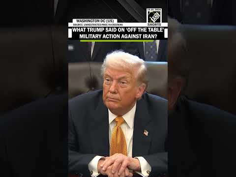 WATCH What President Trump Said On Off The Table Military Action Against Iran 