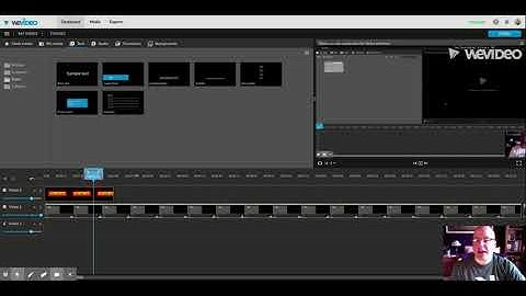 Adjusting audio tracks in WeVideo