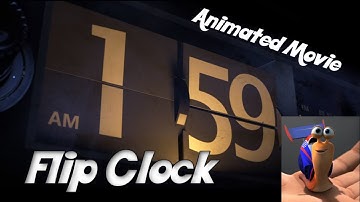 Identifying a flip clock in an animated movie