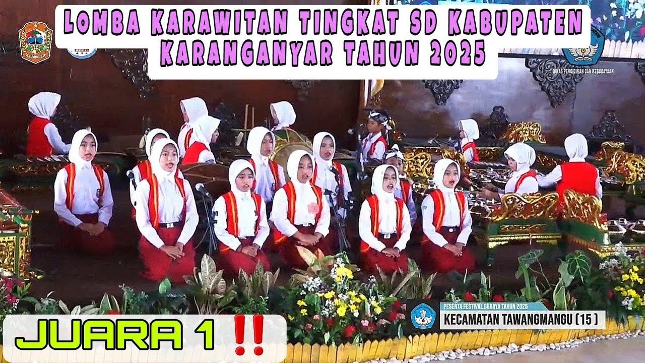 JUARA 1🔥 LOMBA KARAWITAN TINGKAT SD KABUPATEN KARANGANYAR. Ketawang BARIKAN & CUBLAK-CUBLAK SUWENG