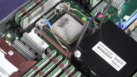 IBM Blade Center HS23 Remove CPU and Heatsink