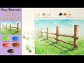 Easy Three-Step Perspective; Fence - Basic watercolor techniques (Fabriano) NAMIL ART