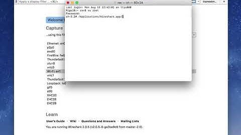 Run Wireshark as root