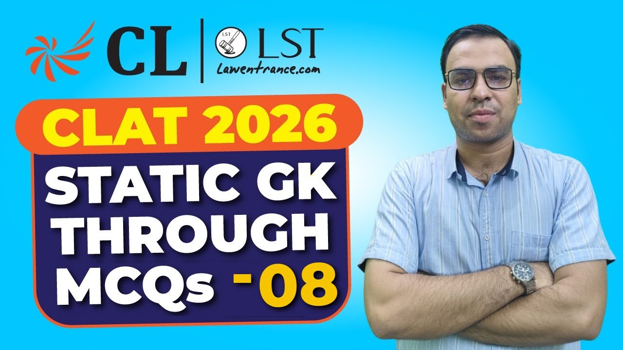 CLAT 2026 GK Question | CLAT 2026 Preparation | Static GK for CLAT 2026 ...