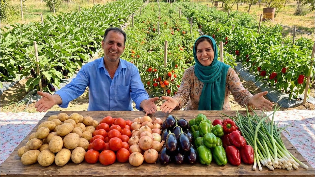 Authentic rustic food preparation || Healthy eating from the land.