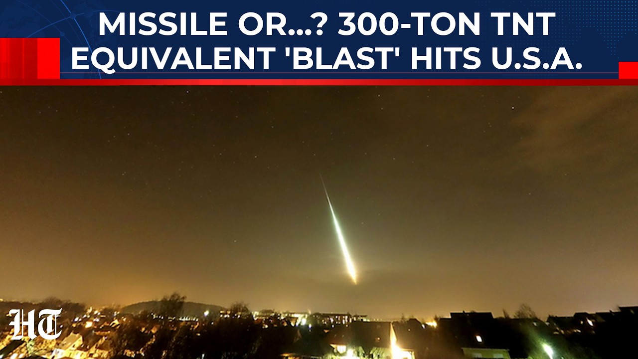 Missile Or...? USA's Sky Explodes As 300-Ton TNT Equivalent 'Blast' Shocks Boston Amid Iran War