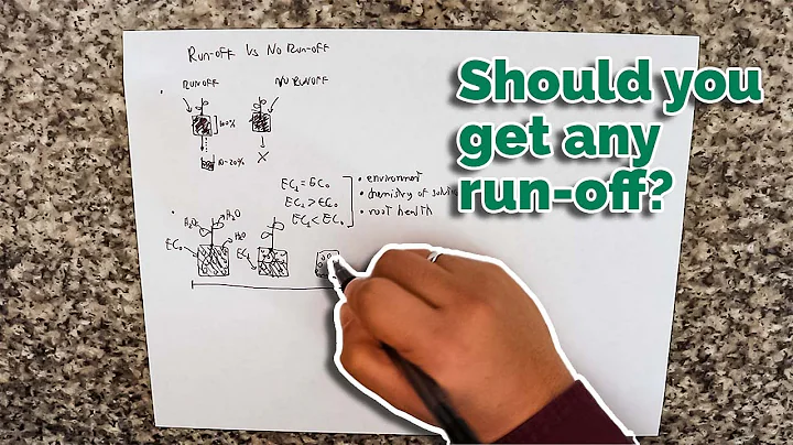 Is having run-off necessary at all in soilless growing?