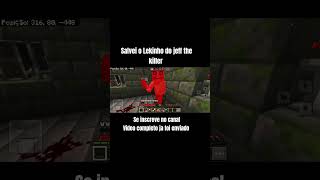 salvei o Lekinho do Jeff The killer #amazing #roblox #minecraft #jogos#games #fyp #fypシ #viralshorts