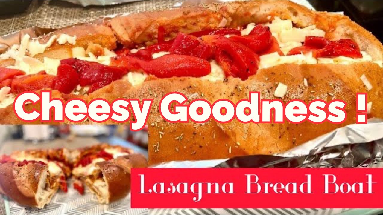 HOW TO MAKE TIK TOK LASAGNA BREAD BOAT MY WAY tiktokfood lasagna 