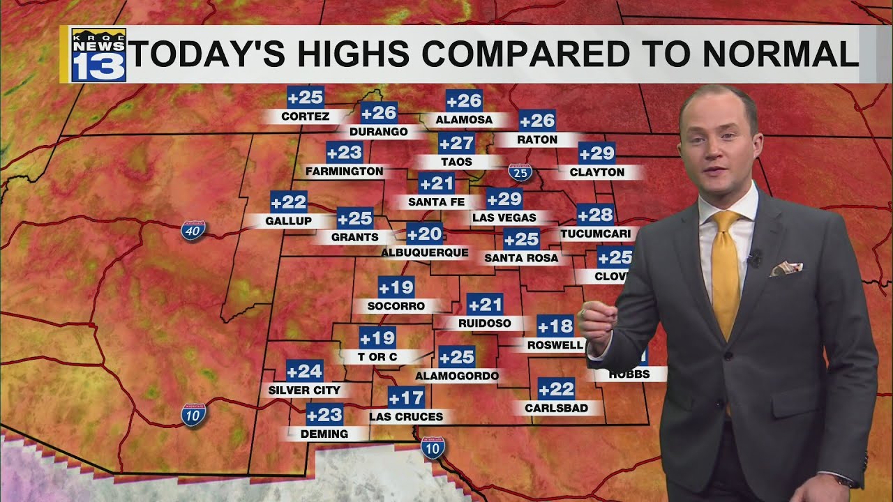 Record warm, dry weather continues early this week - YouTube