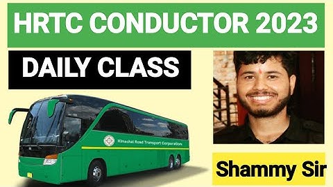 HRTC Conductor important questions class previous year based | Conductor Recruitment 2023 | HPPSC