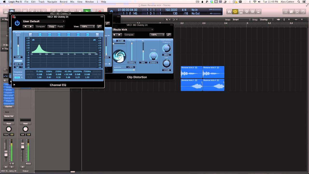 How to make a Reverse Kick in Logic YouTube
