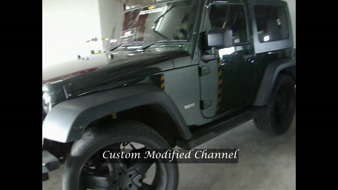 Jeep Wrangler Rubicon Lifted with 24'S Rims - YouTube