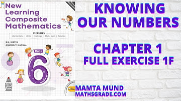 NEW LEARNING COMPOSITE MATHEMATICS CLASS 6 CHAPTER 1 FULL EXERCISE 1F|KNOWING OUR NUMBERS|MAMTA MUND