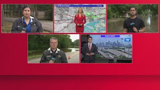 Team coverage of dangerous Houstonarea flooding at 5 p.m. Friday