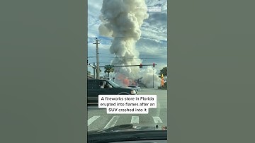 SUV Crashes Into A #Florida #Fireworks Store
