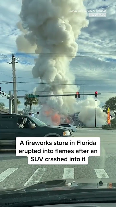 SUV Crashes Into A #Florida #Fireworks Store