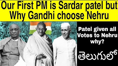 Why Gandhi ji Elected Nehru as prime Minister instead of sardar vallabhbhai patel? | untold story |
