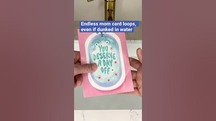 Endless looping Mom, Mother’s Day card #mother