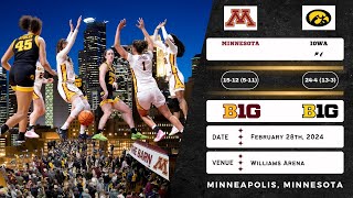 Minnesota vs No.6 Iowa | Big Ten | 2.28.24
