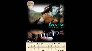 🔴AVATAR 2 -The Way Of Water(Teaser Trailer Music)🔴Fingerstyle Guitar Tutorial #shorts