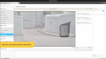 AXIS Camera Station - Trigger a message within an Axis speaker when motion is detected