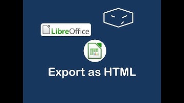 libreoffice calc export as html