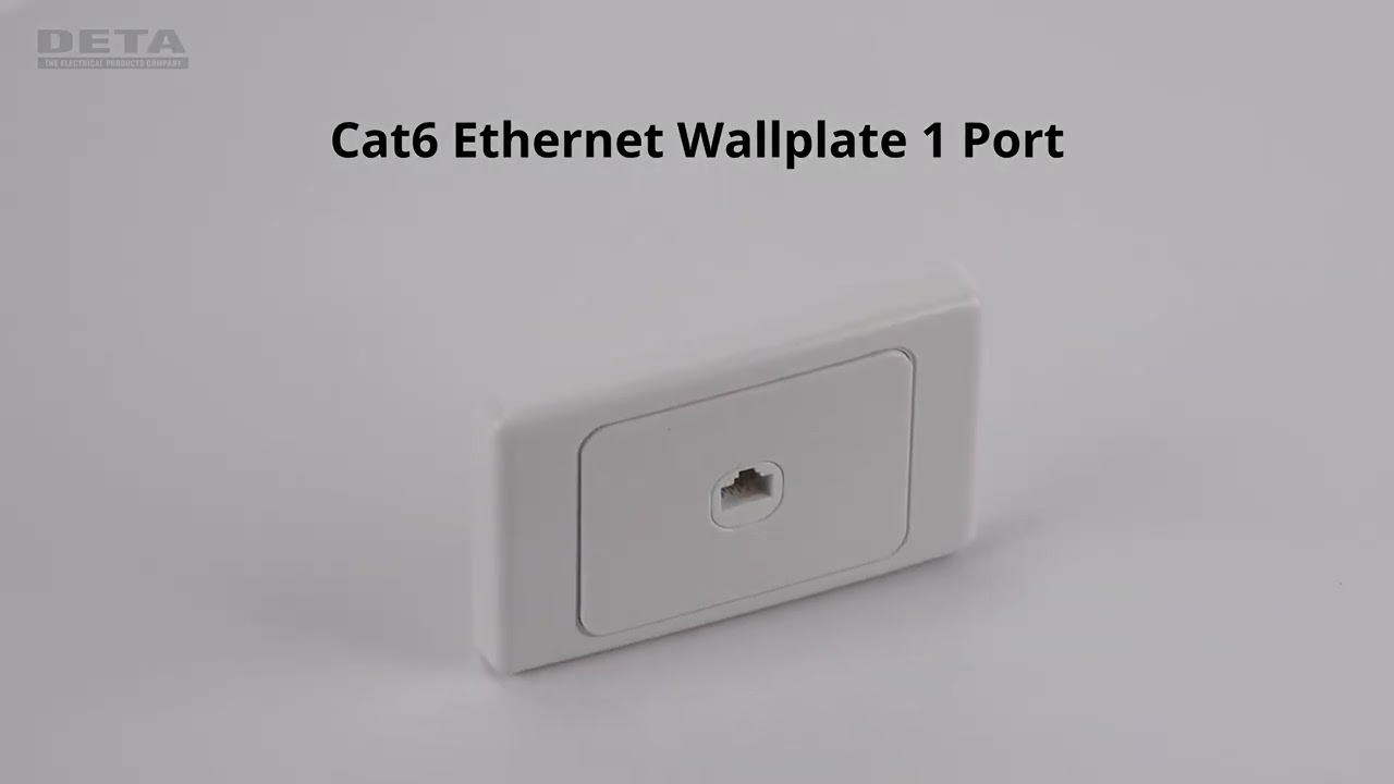 Deta Cat 6 Single Ethernet RJ45 Outlet_6551B