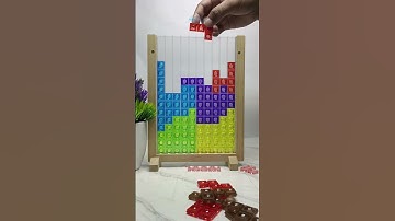 PLAYING COLORFULL TETRIS BLOCKS PUZZLE ASMR