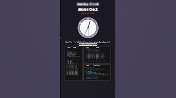 🕰️ Build an Analog Clock with JavaScript! 💻✨||#shorts #shortvideo #js #cssframework #htmlcssjs #web
