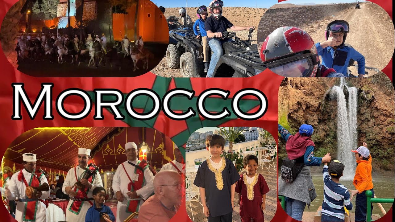 Exploring Morocco: A Trip to Hassan 2 Mosque, ATV Ride, Ouzoud Falls, Chefchaouen, Tangier Orphanage